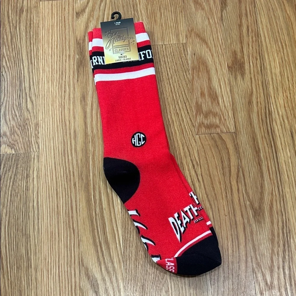 death row records 1991 hip hop Red and Black Socks men’s large new w tag